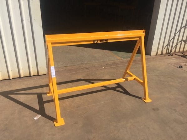 Steel Work Trestle with certified working load limit. Manufactured in Kalgoorlie.