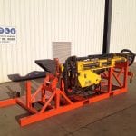 Fabricated frame for transport drill rig