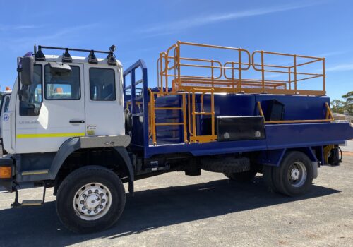 Service truck design & fabricated by Goldmont - side view